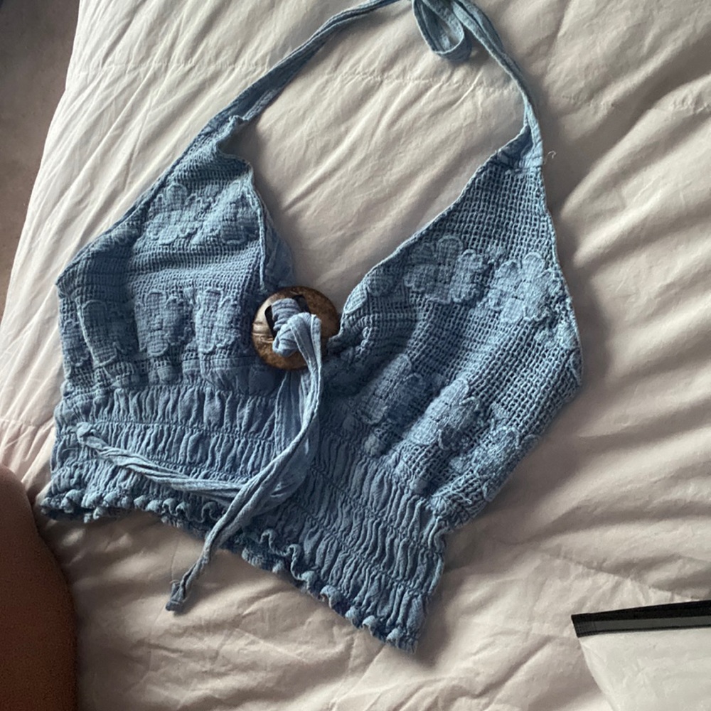 denim look tank top